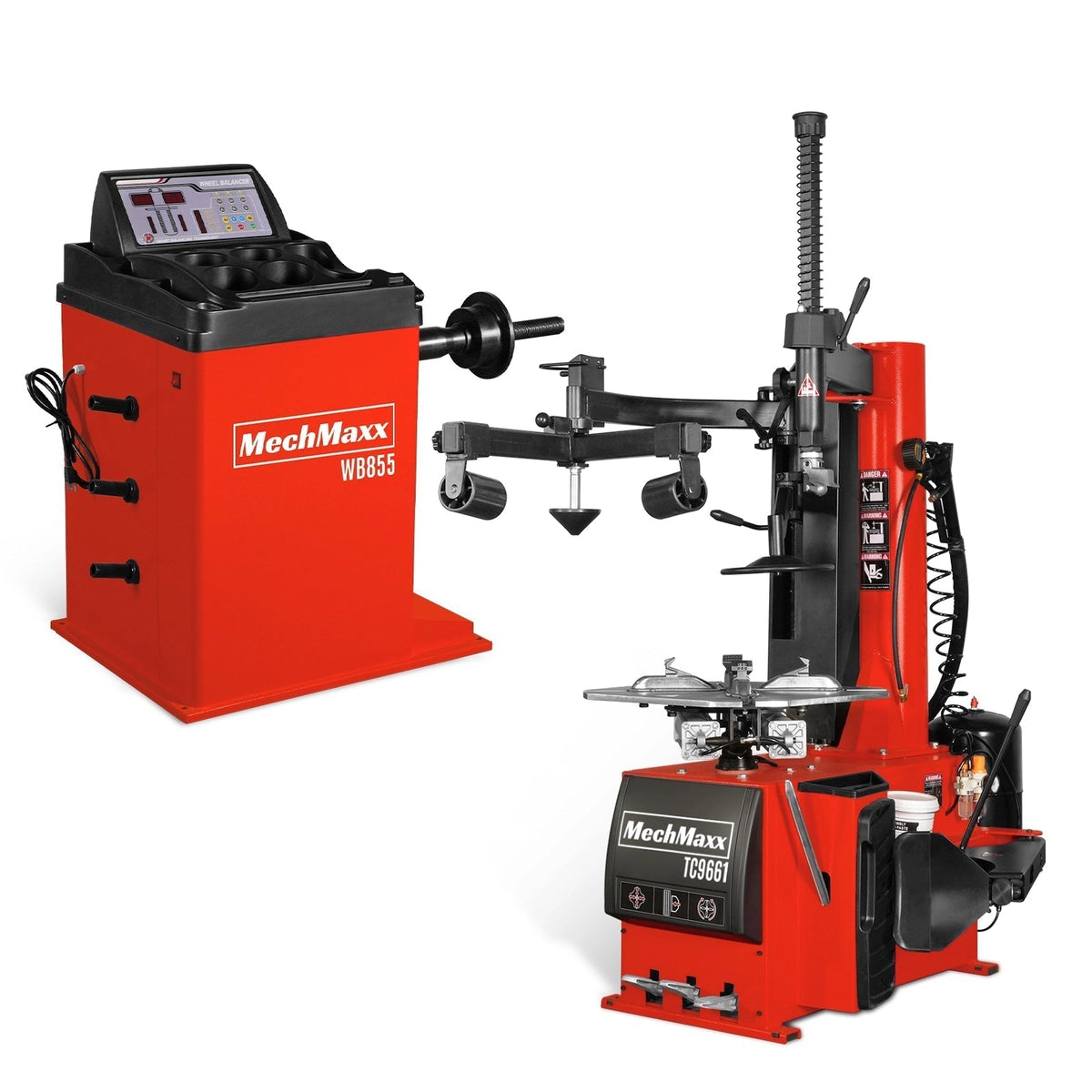 MechMaxx Tire Changer and Wheel Balancer Combo, TC9661 + WB855