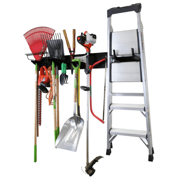 Garage Storage Lawn and Garden Tool Organization Wall Organizer Rack