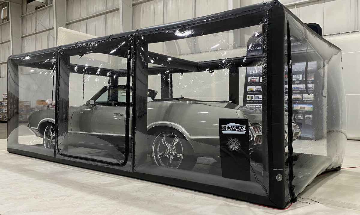 CarCapsule 18 ft ShowCase Indoor Black Cover - Drive Thru Model - CCSH18DTHRU