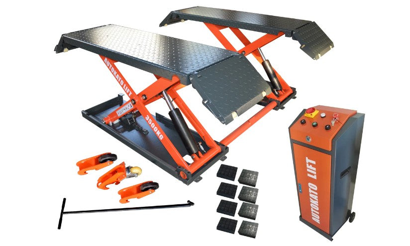 Katool KT-X85 8000 lb Electric Mid-Rise Scissor Lift for Auto Shops