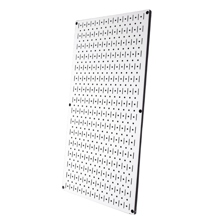 Signature Series Textured Matte Metal Pegboard Panel - Vertical 32in x 16in