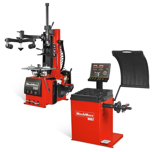 MechMaxx 24in Rim Assist Arm Tire Changer and Wheel Balancer Combo, TC9661 + WB857