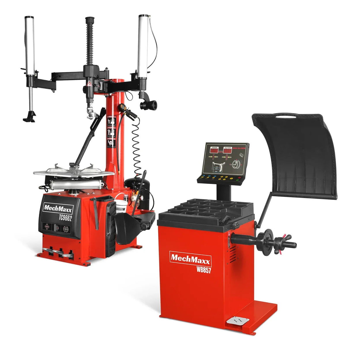 MechMaxx Tire Changer and Wheel Balancer Combo, TC9662 + WB857