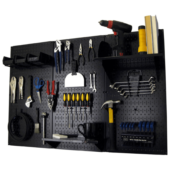 4ft Metal Pegboard Premium Tool Storage Kit - Toolboard with Hooks