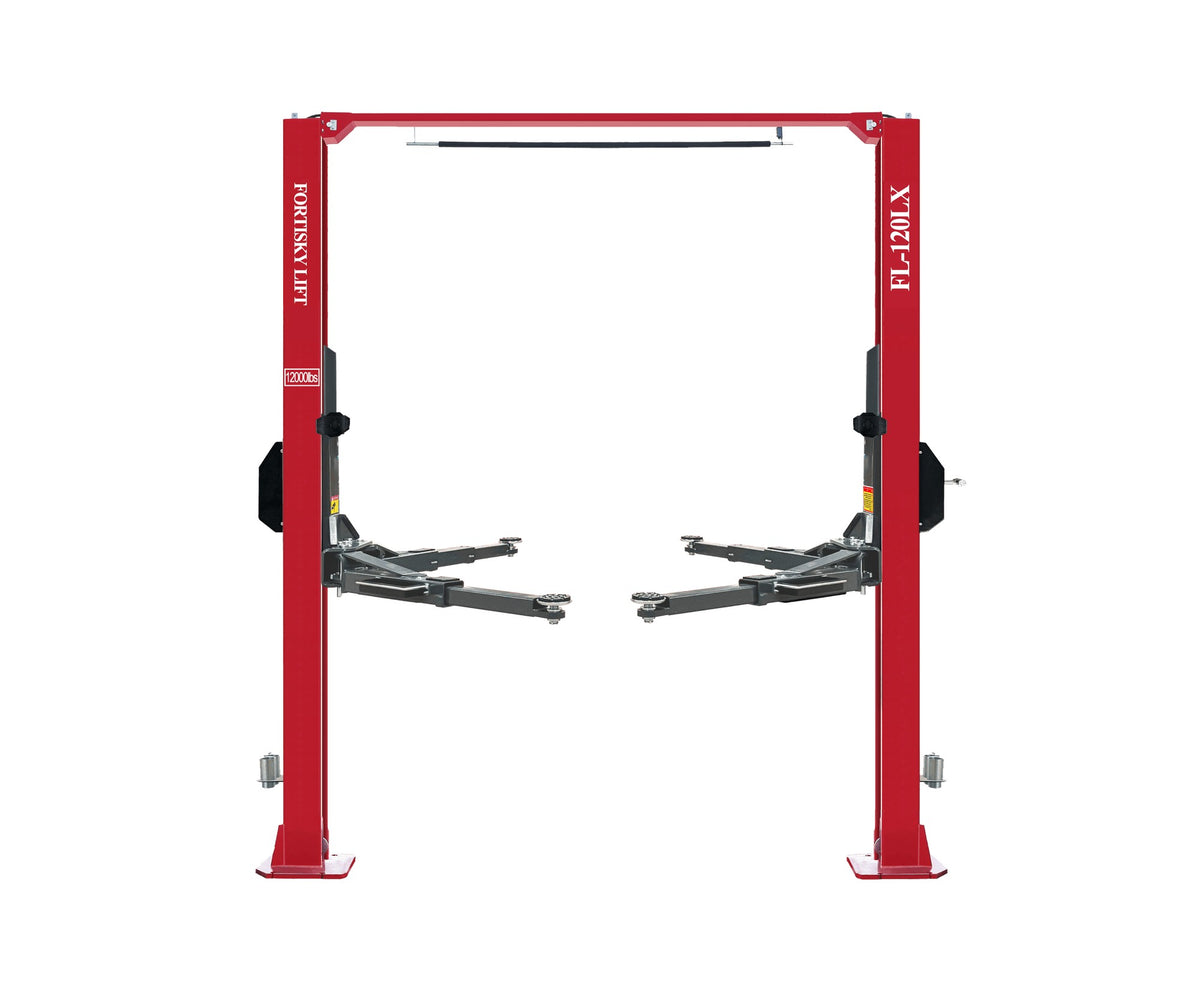 Fortisky FL-120LX Overhead Two-Post Car Lift 12000 lb Single-Point Lock Release