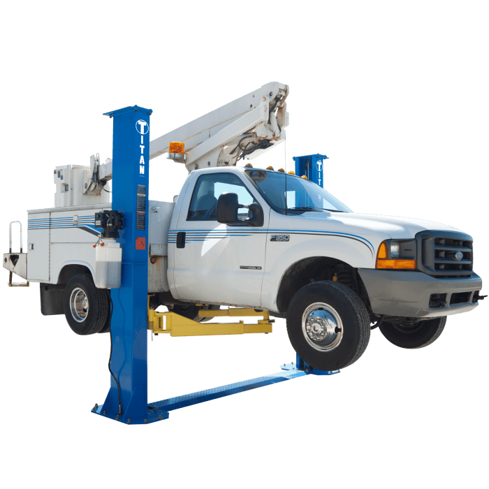 Titan HD2P-12000F 12000 lb Capacity 2-Post Car Lift