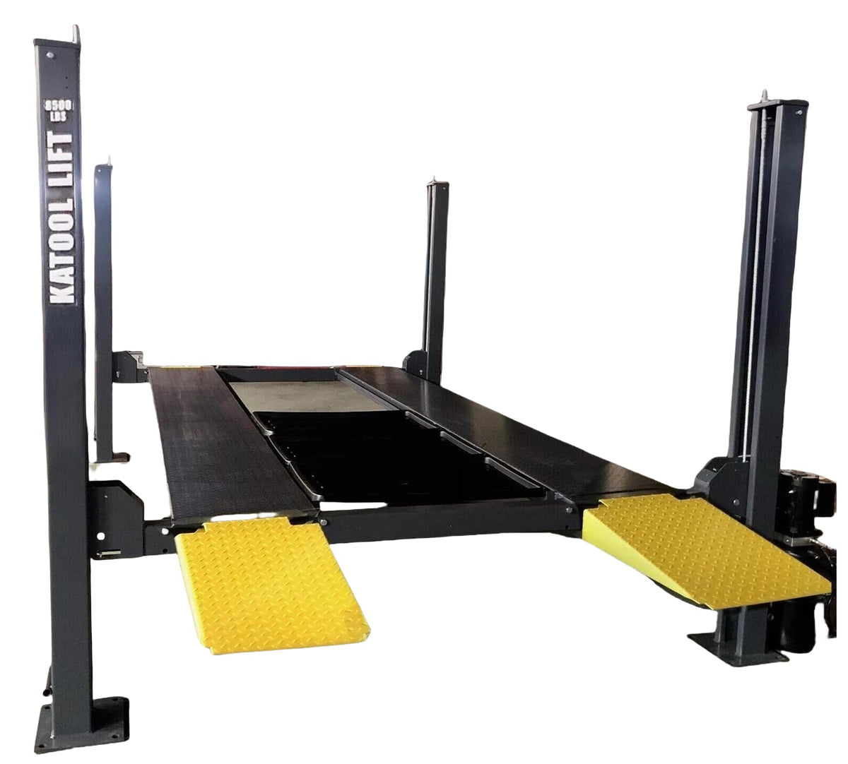 Katool KT-4H850 8,500 lb Heavy-Duty 4-Post Parking Lift with Caster Kit