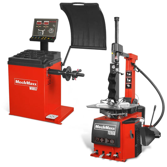 MechMaxx High Performance Tire Changer and Wheel Balancer Combo, TC968 + WB857